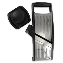 Mandoline professionnelle avec protège main en acier inoxydable Fackelmann Handmade Tradition