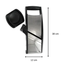 Mandoline professionnelle avec protège main en acier inoxydable Fackelmann Handmade Tradition