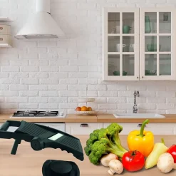 Mandoline professionnelle pour trancher et râper Fackelmann Handmade Tradition