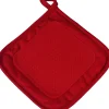 Manique de cuisine avec protection silicone Cuistot Rouge