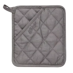 Manique de cuisine avec protection silicone Gris