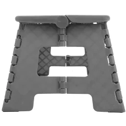 Marchepied 1 marche pliant en plastique gris