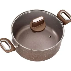 Marmite - ARTHUR MARTIN - AM5531 - 28 cm avec couvercle en verre - Aluminium - Tous feux dont induction