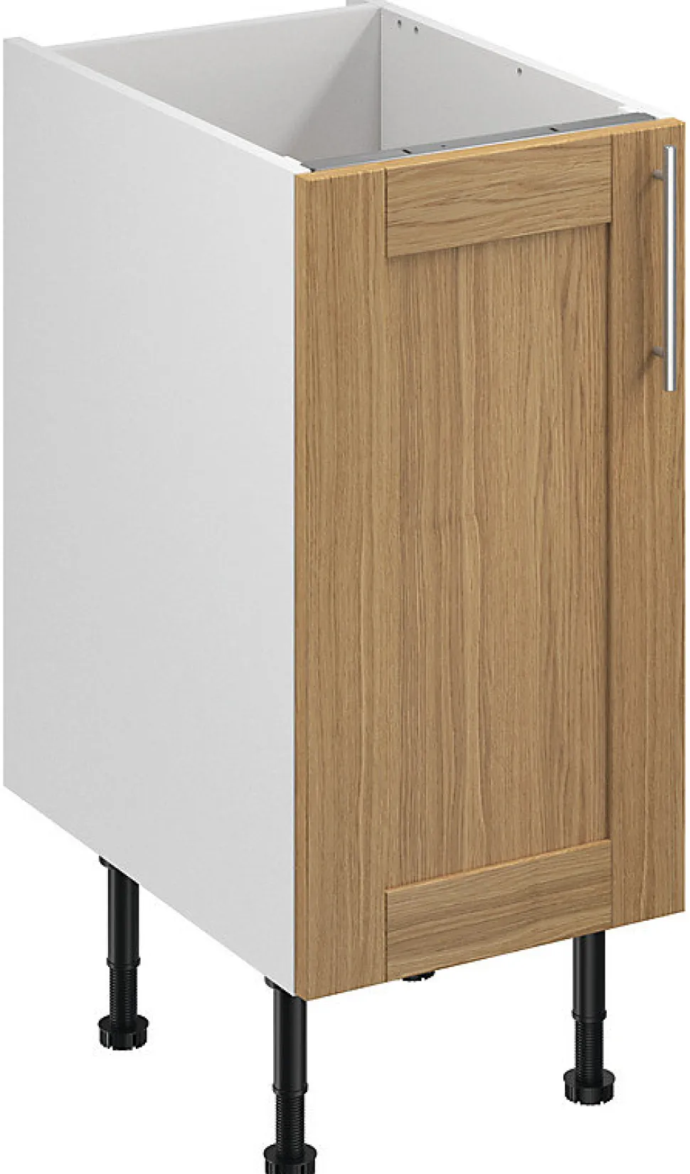 Meuble bas de cuisine avec 1 porte GoodHome Verbena chêne massif L. 40 x H. 72 cm