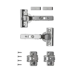 Meuble bas de cuisine avec 2 portes GoodHome Stevia blanc brillant L. 80 x H. 72 cm