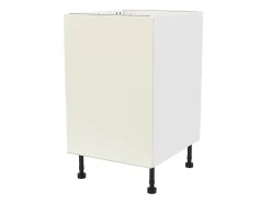 Meuble bas de cuisine avec 1 porte GoodHome Stevia crème brillant L. 50 x H. 72 cm