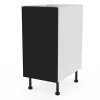 Meuble bas de cuisine avec 1 porte GoodHome Stevia noir L. 40 x H. 72 cm