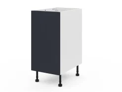 Meuble bas de cuisine avec 1 porte GoodHome Stevia bleu L. 40 x H. 72 cm