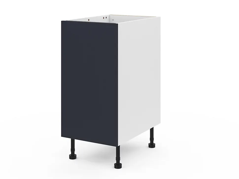 Meuble bas de cuisine avec 1 porte GoodHome Stevia bleu L. 40 x H. 72 cm