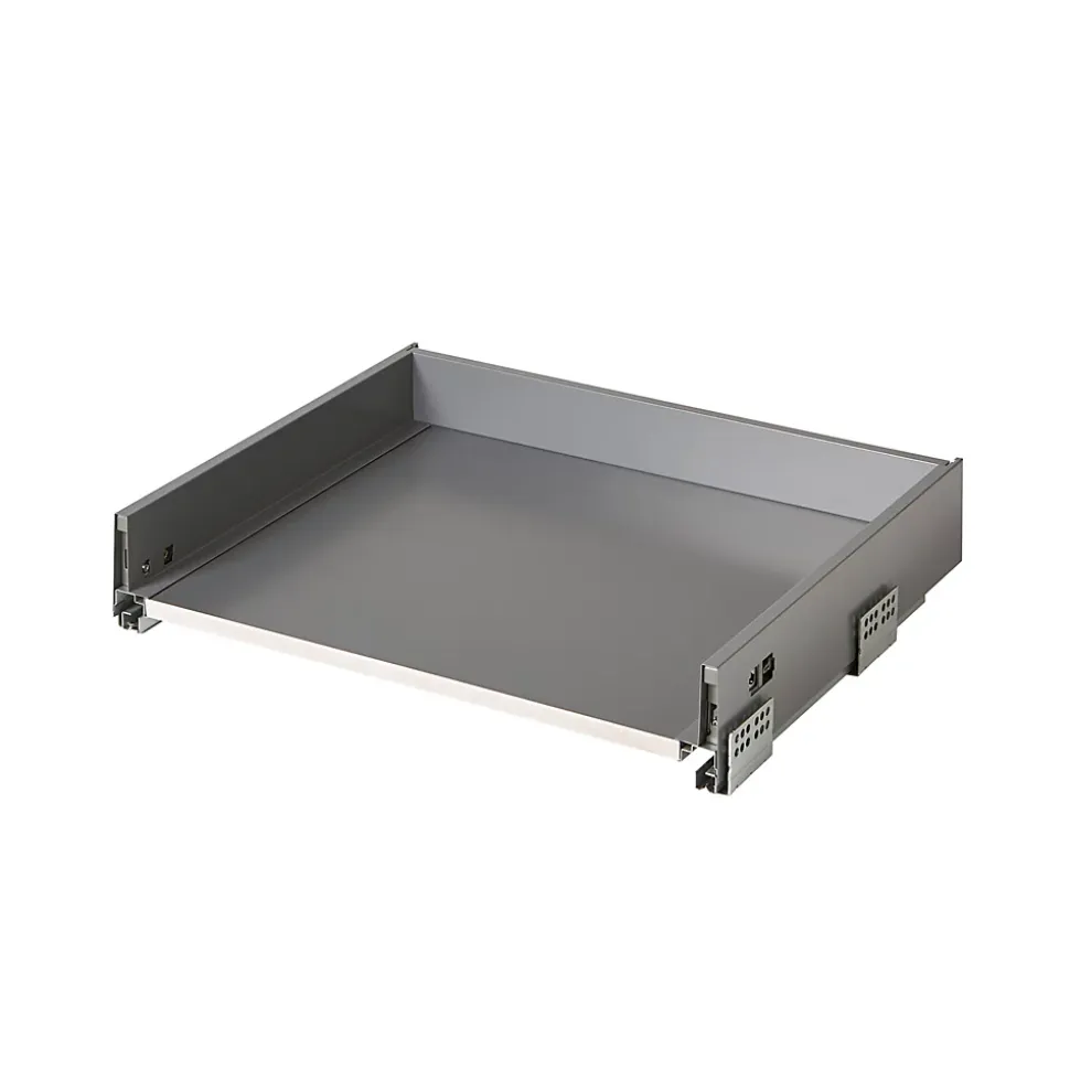 Meuble bas de cuisine avec 1 tiroir et 2 casseroliers GoodHome Stevia blanc brillant L. 60 x H. 72 cm