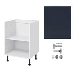Meuble bas de cuisine avec 1 porte GoodHome Artemisia bleu L. 50 x H. 72 cm