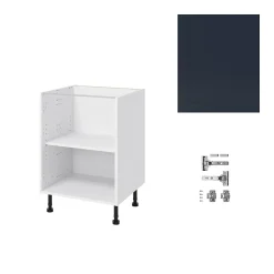 Meuble bas de cuisine avec 1 porte GoodHome Artemisia bleu L. 50 x H. 72 cm