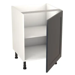 Meuble bas de cuisine avec 1 porte GoodHome Artemisia bleu L. 50 x H. 72 cm