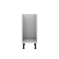 Meuble bas de cuisine avec 1 porte GoodHome Stevia blanc brillant L. 40 x H. 72 cm