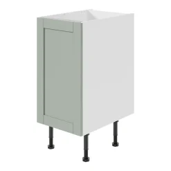 Meuble bas de cuisine avec 1 porte GoodHome Ash vert sauge L. 40 x H. 72 cm