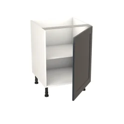 Meuble bas de cuisine avec 1 porte GoodHome Artemisia bleu L. 60 x H. 72 cm