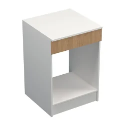 Meuble bas de cuisine pour four avec plan de travail Primalight chêne l. 60 cm x H. 87,9 cm