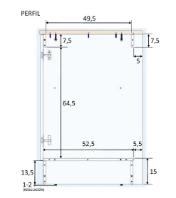Meuble bas de cuisine sous évier 2 portes avec plan de travail coloris blanc brillant /chêne canadien - H. 90 x L. 80 x P. 60 cm