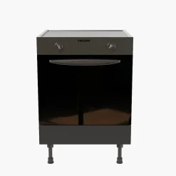 Meuble bas four - 60 cm - Caisson coloris Lino