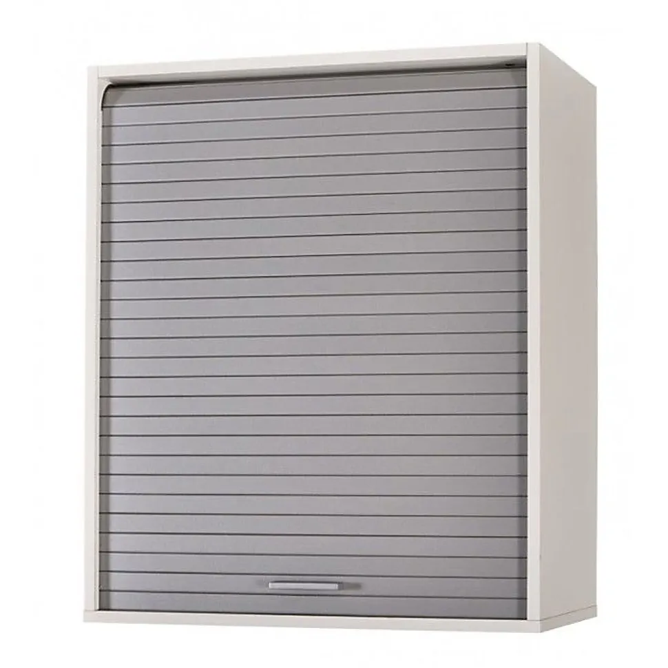 Meuble Cuisine Blanc SIMMOB L60 P35 H72 Rideau Alu