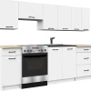 Meuble de cuisine bas AKORD S80 OLIWIA modulable Blanc 80 cm 3 tiroirs façade Blanche 80x46x85 cm