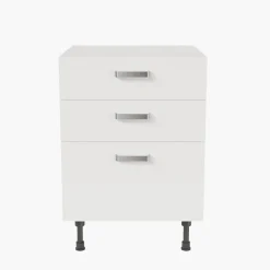 Meuble de cuisine bas Casserolier - 60 cm - Caisson coloris Lino