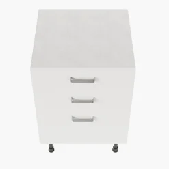 Meuble de cuisine bas Casserolier - 60 cm - Caisson coloris Lino