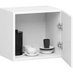 Meuble de cuisine haut AKORD W40 hotte OLIWIA modulable Blanc 40 cm 1 porte couleur Blanc 1 étagère 40x30x29 cm