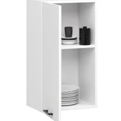 Meuble de cuisine haut AKORD W40 H720 Blanche 1 porte, 2 étagères 72x40x30 cm