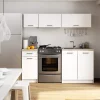 Meuble de cuisine haut AKORD W80 OLIWIA G1 modulable Blanc 80 cm 1 porte couleur Blanc 1 étagère 80x30x29 cm