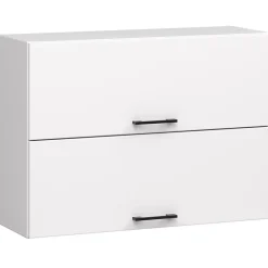 Meuble de cuisine haut AKORD W80 OLIWIA G2 modulable Blanc 80 cm 2 portes façade Blanche 2 étagères 80x30x58 cm