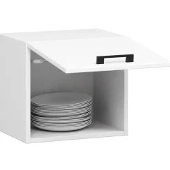 Meuble de cuisine haut AKORD W40 OLIWIA G1 modulable Blanc 40 cm 1 porte couleur Blanc 1 étagère 40x30x29 cm