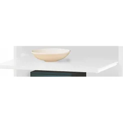 Meuble de Cuisine Micro-onde Blanc Alu 6 Niches L 58,2 H 180,7 P 47cm - L 58.2 x l 47 x H 180.7 cm
