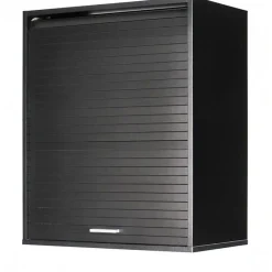 Meuble de Cuisine Noir 2 Etagères L 60 cm H 72 cm P 35 cm - L 60 x l 35 x H 72 cm