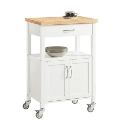 Meuble de Rangement à roulettes,Caisson Roulant, Chariot,Blanc,FKW22-WN,SoBuy