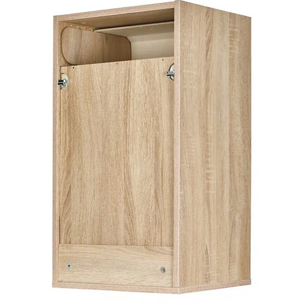 Meuble haut cuisine Beaux Meubles Pas Chers chêne rideau blanc L40 H72 P35