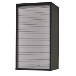 Meuble haut cuisine SIMMOB 40 cm noir aluminium H72 cm