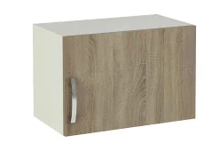 Meuble haut de cuisine 1 porte coloris chêne cortez - Hauteur 40 x Longueur 60 x profondeur 35 cm