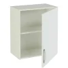 Meuble haut de cuisine 1 porte coloris blanc - Hauteur 70 x Longueur 60 x profondeur 35 cm