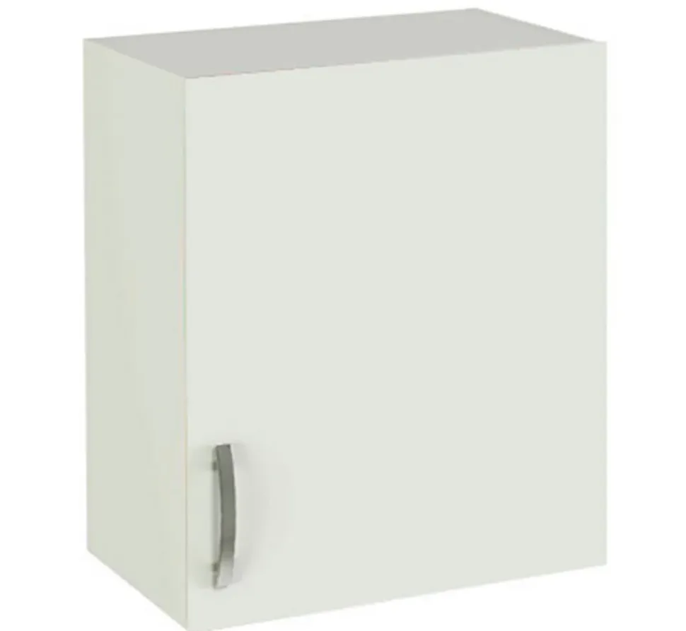 Meuble haut de cuisine 1 porte coloris blanc - Hauteur 70 x Longueur 60 x profondeur 35 cm