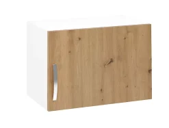 Meuble haut de cuisine avec 1 porte coloris Chêne Albar - Hauteur 40 x Longueur 60 x profondeur 35 cm