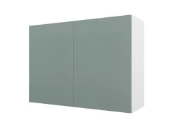 Meuble haut de cuisine avec 2 portes GoodHome Stevia vert L. 100 x H. 72 cm