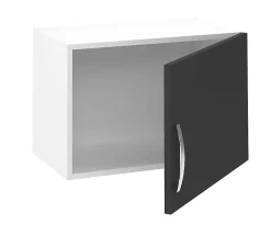 Meuble haut de cuisine avec 1 porte coloris gris - Hauteur 40 x Longueur 60 x profondeur 35 cm