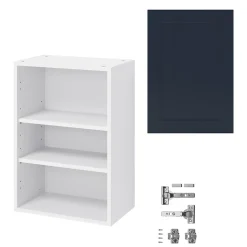 Meuble haut de cuisine avec 1 porte GoodHome Artemisia bleu L. 50 x H. 72 cm
