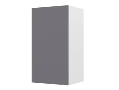 Meuble haut de cuisine avec 1 porte GoodHome Stevia gris brillant L. 40 x H. 72 cm