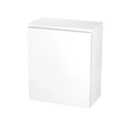 Meuble haut de cuisine avec 1 porte GoodHome Garcinia blanc brillant L. 60 x H. 72 cm