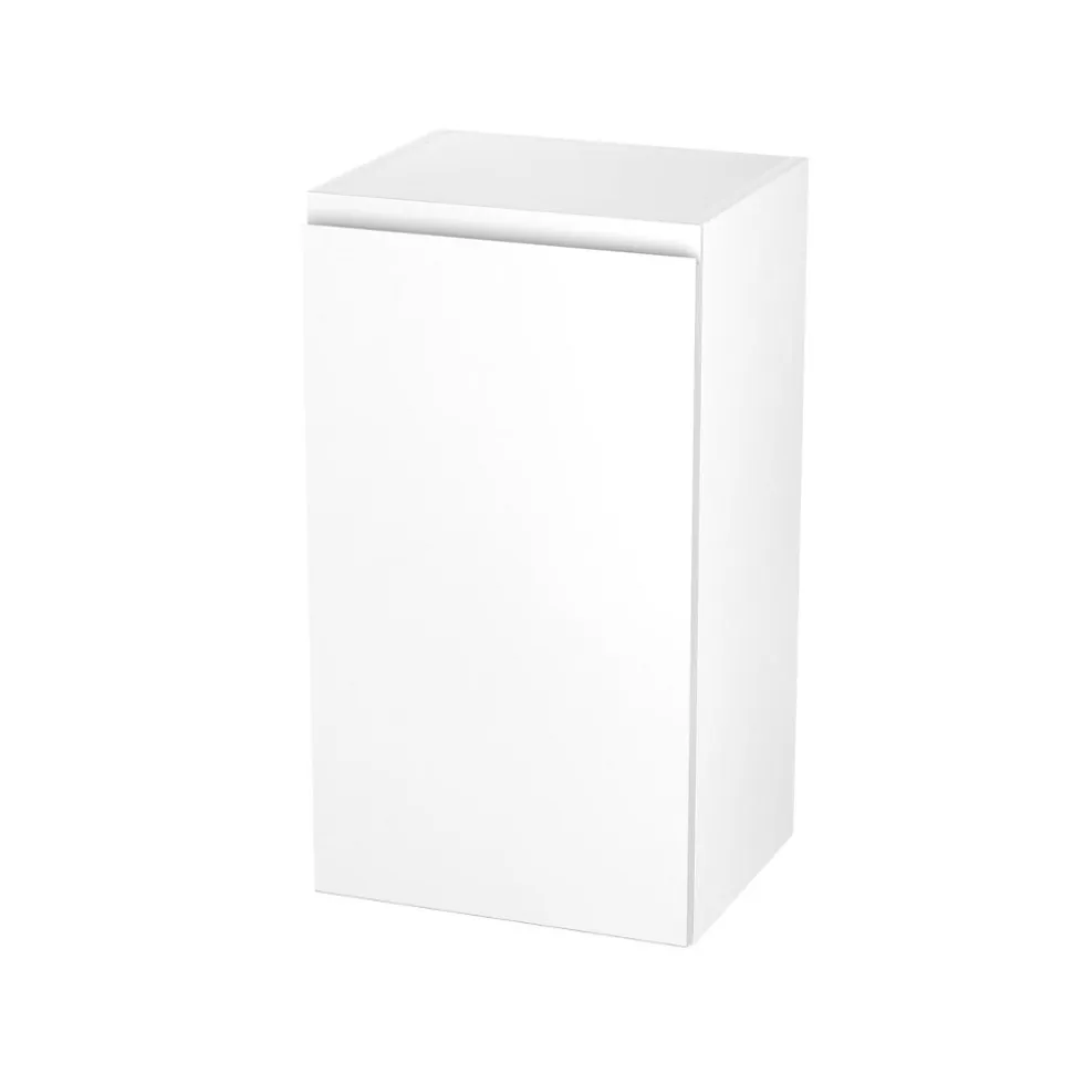 Meuble haut de cuisine avec 1 porte GoodHome Garcinia blanc brillant L. 40 x H. 72 cm