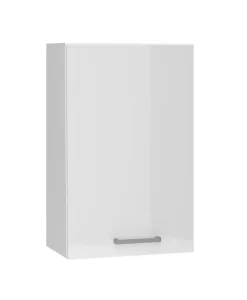 Meuble haut de cuisine coloris blanc avec 1 porte - longueur 45 x profondeur 28 x hauteur 72 cm