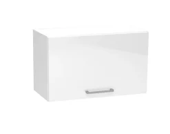 Meuble haut de cuisine coloris blanc avec 1 porte - longueur 60 x profondeur 28 x hauteur 36 cm