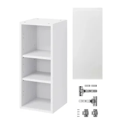 Meuble haut de cuisine Garcinia blanc brillant l. 30 cm x H. 72 cm GoodHome